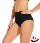 Period Swimwear Bikini Menstrual Leakproof Swim Bottoms Waterproof Small Black
