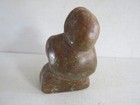 Vintage Eskimo Stone Carved Inuit Man Signed  eypo  Figure