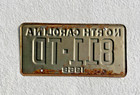 Vintage 1968 North Carolina License Plate Tag  811-td