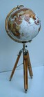 Floor World Globe With Wooden Tripod Stand 18  Big Modern Map Atlas Globe Gift