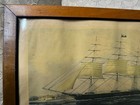 Antique 1834 Nathaniel Currier Lithograph  the Clipper Ship Nightingale  -framed
