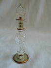 1 Egyptian Glass Perfume Bottle Hand Blown Gift 5  Clear Very Unique 9 B