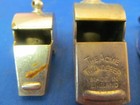 Lot Of 4 Vintage Whistles Regulation U s  Army Acme Thunderer Unmarked Germany