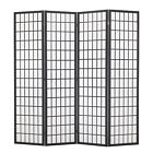 Room Divider 4 Panel Oriental Shoji Screen 6ft Folding Privacy Divider Wall