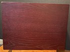 Vintage Wooden Silverware Chest Empty Flatware Storage Box Lined