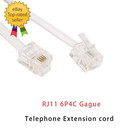 50 Feet Long Telephone Extension Cord Phone Cable Line Wire  With Standard Rj11