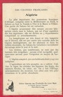 Algeria - French Colonies Card With Description On The Back -