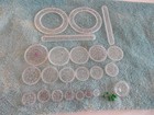 Vintage Kenner Spirograph Replacement Parts----22 Wheels With 8 Pins