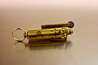 Vintage Camel Trench Lighter Wwii Style - Brass W Keyring - Exc Condition 