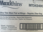 Hospeco Maxithins  Ultra Thin Maxi Pad W wingsmt34340c 18p Count Each  216  Lot