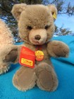 Vintage Steiff Teddy Bear Original Chest Tags Old Label Ear Button German Sits