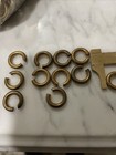 10 Vtg   Brass Heavy Round  15mm 3mm Thick 8 Gauge Jump Rings