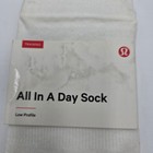 Lululemon All In A Day Sock White Low Profile Training Socks S m
