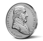 U s  Mint 1oz  999 Silver John Adams Presidential Silver Medal Ogp   Coa