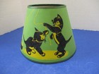 Vintage Mid Century Nursery  Clip-on Lampshade Kittens   Yarn Hamilton Orig Tag