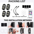 4pcs Wireless Led Strobe Light Rgb 8 Colors Rechargeable Flashing Warning Lights