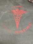 Ww2 Us Army Medic Medical Stencil Canvas Bag Original Drawstring Strap Wwii