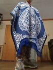 Authentic Mexican Poncho   Azteca Warrior  Sarape   Reversible   Gaban