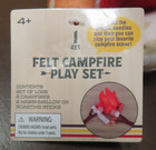 Target Bullseye Felt Campfire Set   Comes Apart  New With Tags