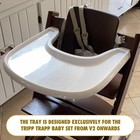 Stokke Tripp Trapp High Chair Tray  Food-safe  Strong Suction  White