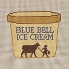 Blue Bell Ice Cream Needlepoint Canvas 18 Mesh 3 5x3