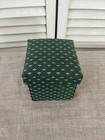 Vintage Singer Collapsible Sewing Kit Green Pattern Padded Box Complete New