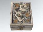 Japanese 1800   s Antique Shibayama  Jewelry Box Edo Floral  Mother Of Pearl 