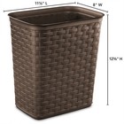 Sterilite Weave 3 4 Gallon Plastic Home office Wastebasket Trash Can  6 Pack 