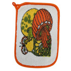 Lot 3 Deadstock Mushroom   Butterfly Potholders Retro Vintage 1970 s Terry Cloth