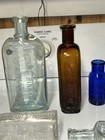 Mixed Lot Of 24 Embossed Antique Medicine Bottles Late 1800s Early 1900s