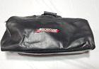 Vintage Michelob Black Red Faux Leather Duffle Bag Luggage Gym Bag 20  X 9 