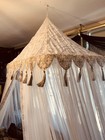 Luxury Cotton Mosquito Net Moroccan Style - Handmade Canopy For King Bed