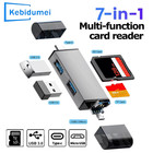 7 In 1 Multi Card Reader Usb 3 0 Type C To Sd Tf Memory Card Flash Drive Otg Ada