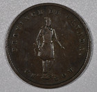 1852  bank Of Quebec  Half-penny Copper Bank Token  Breton 529  Fine