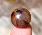 Ancient Carnelian Agate Tribal Stone Round Bead Excavated Mali  African Trade