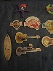 Hard Rock Beach Club Guitar  Grand Opening And Rubber Pins -  12 Total