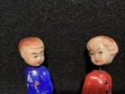 Vtg 3 25    Celluloid Figural Bobblehead Kissing Girl   Boy  Hong Kong