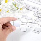 100pcs Mini Square Mirrors Self Adhesive Craft Mirror Tiles Diy Mosaic Decor