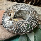 New Solid Pewter Celtic Birds Brooch Irish Scottish Norse Tartan Large Plaid Pin