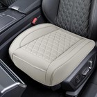 Luxury Faux Leather Car Seat Cover  Anti-slip Waterproof Universal Front Grey