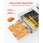 Uimoso Commercial Automatic Donut Maker Machine  6 Rows  360 Pieces Per Hour