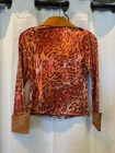 Show Dressed Up Youth Size L Brown Cheetah Used Excellent Western Show Shirt