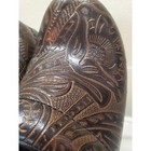 Dansko Professional Clogs Brown Tooled Embossed Leather Floral Shoes 38 Western