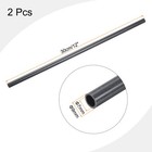 2pcs Deep Grey Pvc Rigid Pipe 7mm Id 9mm Od 12  High Impact  Deep Grey