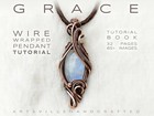 Wire Wrapping Tutorial Book Learn Gemstone Wrapped Pendant Jewelry Making Lesson