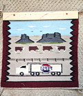 Vintage Joann Begay Navajo Dine  Woven Pepsi Textile Art