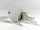 Vintage Hand Blown Clear Art Glass Mouse Figurine Paperweight 4 5  X 2 75 
