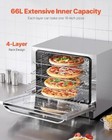 Vevor 66l Commercial Countertop Oven 2800w Electric Toaster Oven Stainless Steel