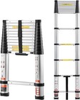 Telescoping Ladder 12 5ft     Aluminum Extension Ladder With Safety Lock  Lightw