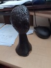 Vintage Kenya African Tribal Hand Carved Sculpture Ebony Wood Bust Statue 5   